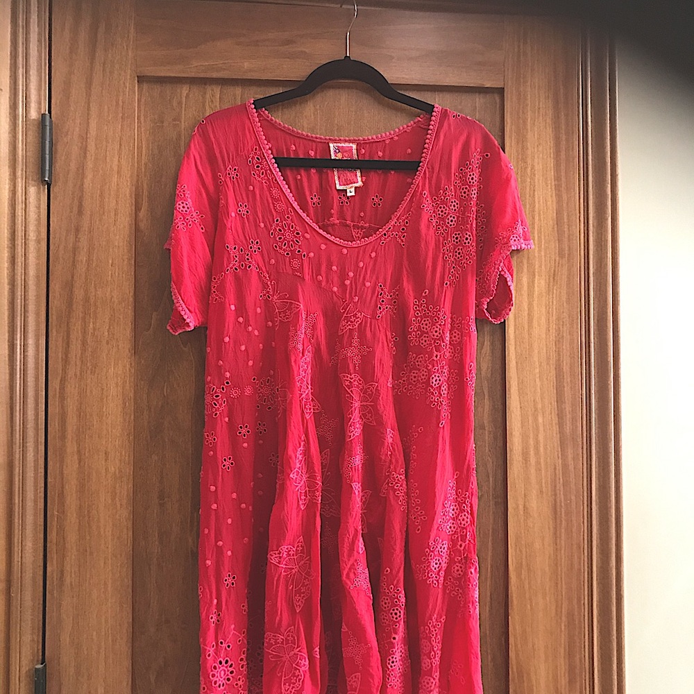 Beautiful Hot Pink Johnny Was Tunic!